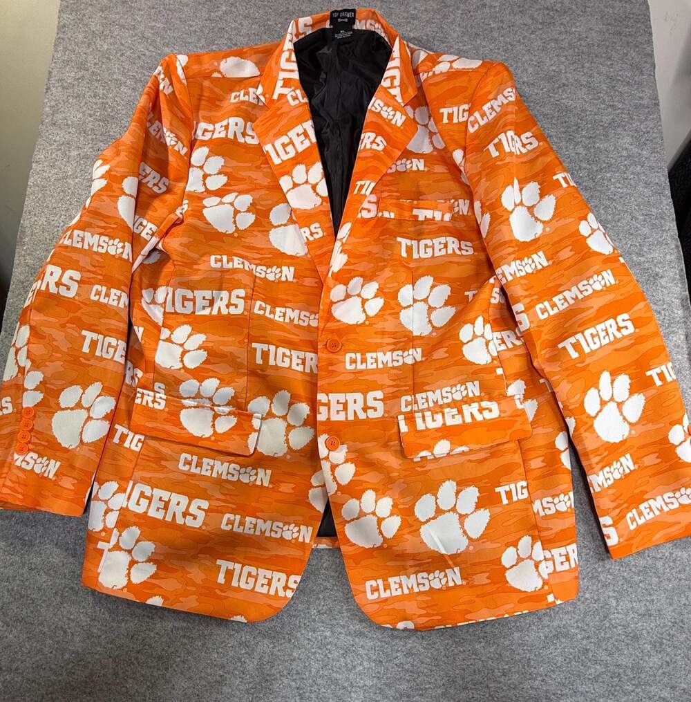 Top Drawer Clemson Tigers All-Over Print Sport Coat Jacket